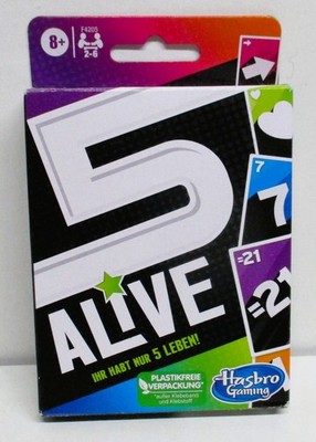 Hasbro Gaming Five Alive Kartenspiel, schnelles Spiel für Kinder und Familien