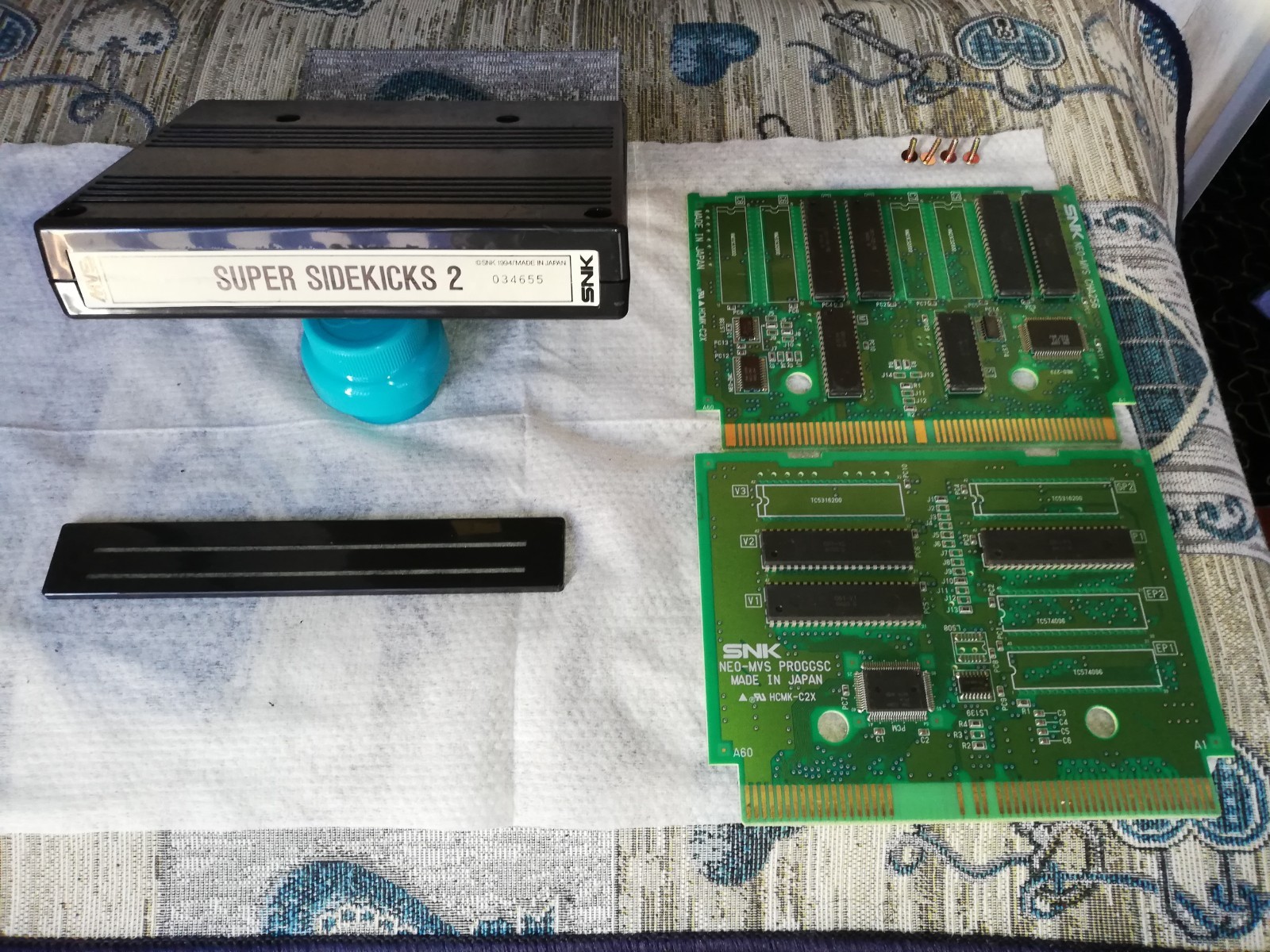 SNK NEO GEO MVS - SUPER SIDEKICKS 2 - 100% ORIGINALE - WORK VIDEO TEST INSIDE