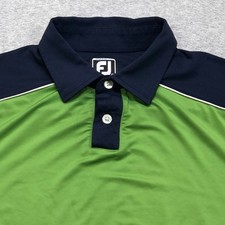 Footjoy FJ Polo Shirt Men's Extra Large Green Golf Performance Stretch Athletic