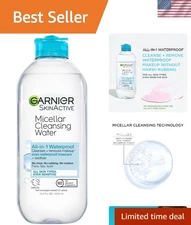 Powerful Micellar Water Makeup Remover –  & Unscented, 400mL for Daily Use