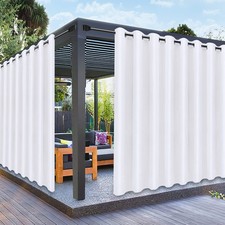 PureFit Outdoor Curtains for Patio Waterproof Weatherproof, UV Resistant Outs...