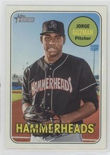 2018 Topps Heritage Minor League Edition Magenta Back Jorge Guzman #91 8ju