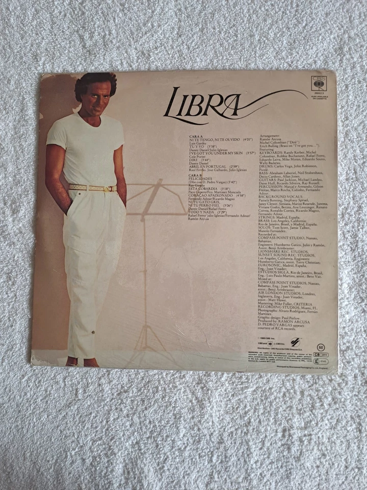 Julio Iglesias - Libra Vinyl LP FACTORY SEALED MINT CONDITION - Image 2 of 4
