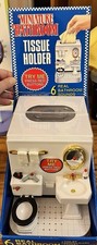 Vtg 1995 Miniature Bathroom Tissue Holder Electric Sounds 90  s NOS Funny - READ