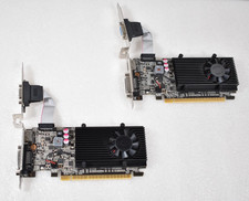 LOT OF 2 EVGA Nvidia GeForce GT 610 1 GB DDR3 PCI Express x16 2.0 Graphics Card