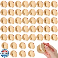 Lukmaa 48 Pcs Castanets Bulk Wooden Musical Instrument for Adults Wood Hand F