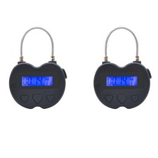2X  Time Lock LCD Display Time Lock USB Rechargeable Temporary Timer2843