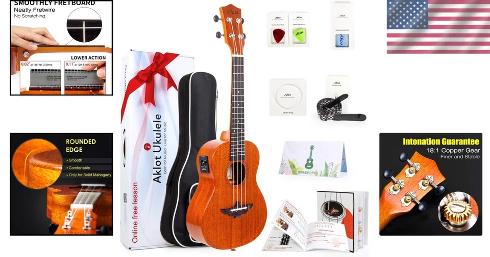 Professional Acoustic-Electric Ukelele Starter Kit - Image 2 of 4