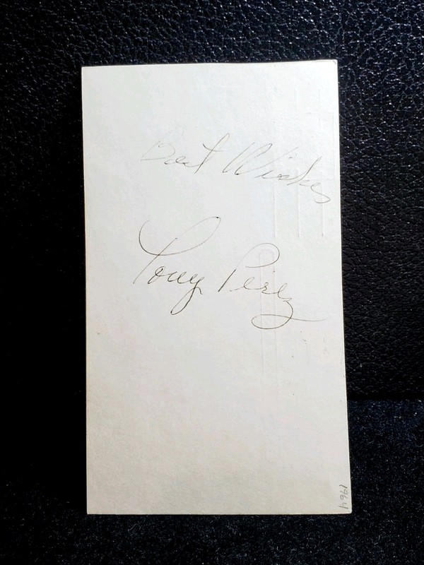 TONY PEREZ REDS ROOKIE HOFer AUTOGRAPHED 1964 GOVERNMENT POSTCARD