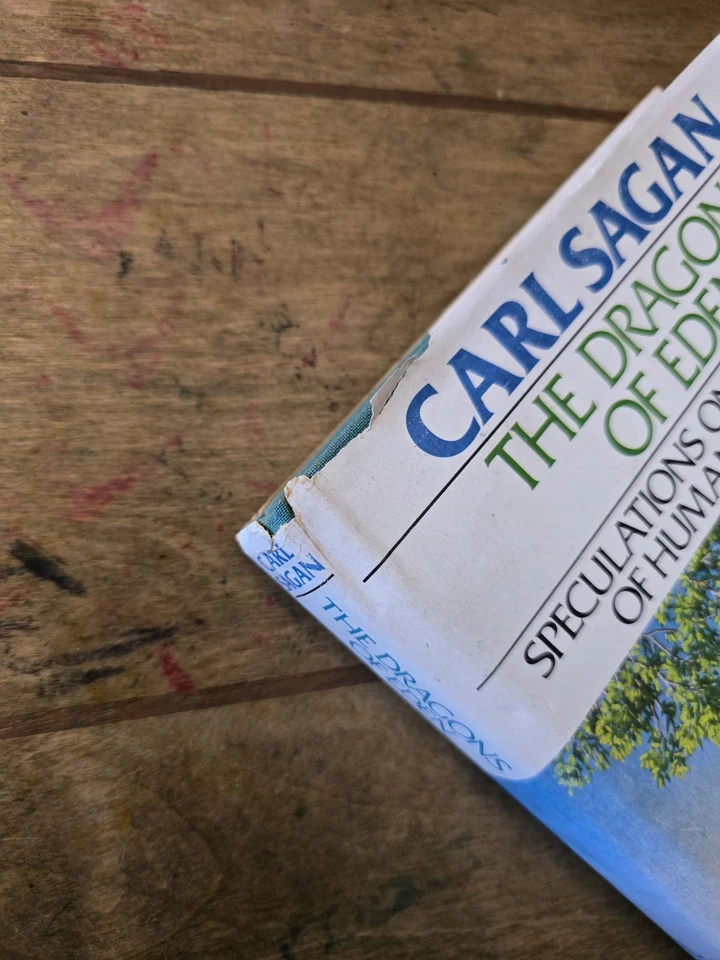 Carl Sagan The Dragons of Eden  First Edition 1977 hardcover + DJ Foto 2 de 4