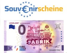 0 Euro Schein  XEGA 2026-23 LEGOLAND DEUTSCHLAND RESORT (silber)