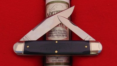 Great Eastern #98 Blue Sawcut Richlite Texas Stogie Knife 981226