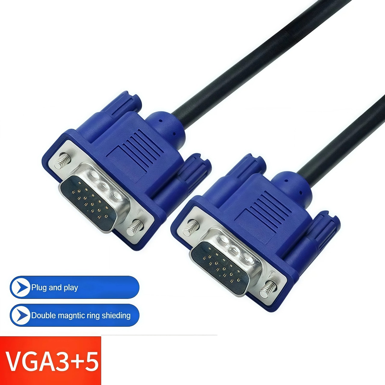 Cavo VGA Maschio-Maschio 15 Pin 0,5m - 5m foto 6