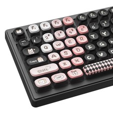 MOA Profile Keycaps - Cute Kitten Theme, PBT Key caps Dye-Sublimation, Custom...