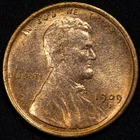 1909-S Lincoln Wheat Penny Cent Uncirculated Red Brown - Slight Corrosion on Rev