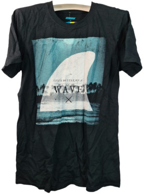 Oxide Men's Surf Graphic Short-Sleeve T-Shirt BLACK - SMALL