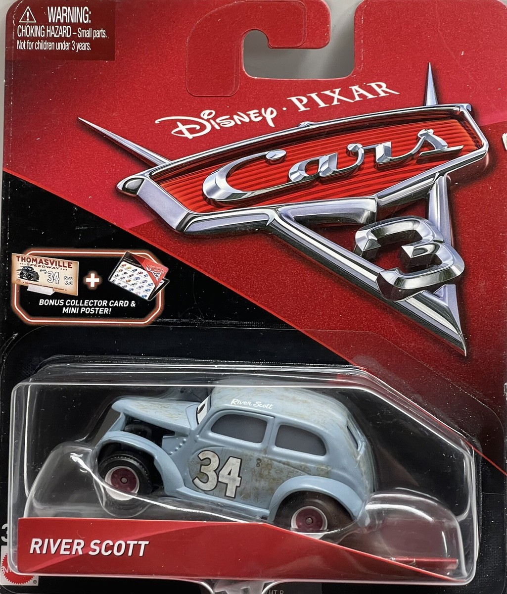 FRED FISBOWSKI ファボウスキー　カーズ ミニカー Disney Pixar Cars 3 “ RIVER SCOTT” Thomasville 34 Bonus Collector