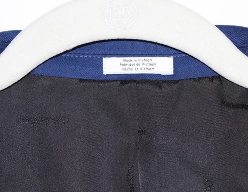 Calvin Klein Big Boys Slim Fit Dress Jacket Blazer Wool Blend Blue Size 18 LN - Picture 5 of 9