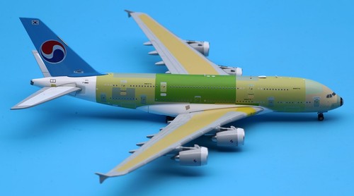 JC Wings 1:400 Korean Air "Bare Metal" Airbus A380 Diecast Aircraft Model F-WWSS - Picture 5 of 13