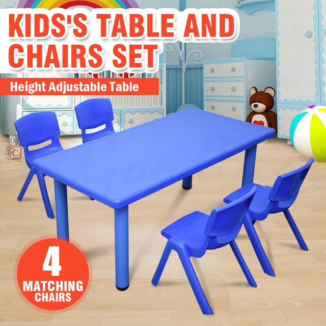 kids blue table