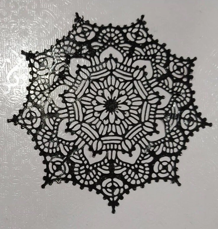 6 ACEITES COMESTIBLES de encaje de azúcar - listas para usar Foto 3 de 4