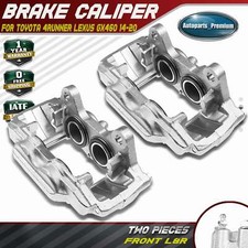 Pair Front Brake Caliper With 4-piston For Toyota 4runner Lexus Gx460 2014-2023