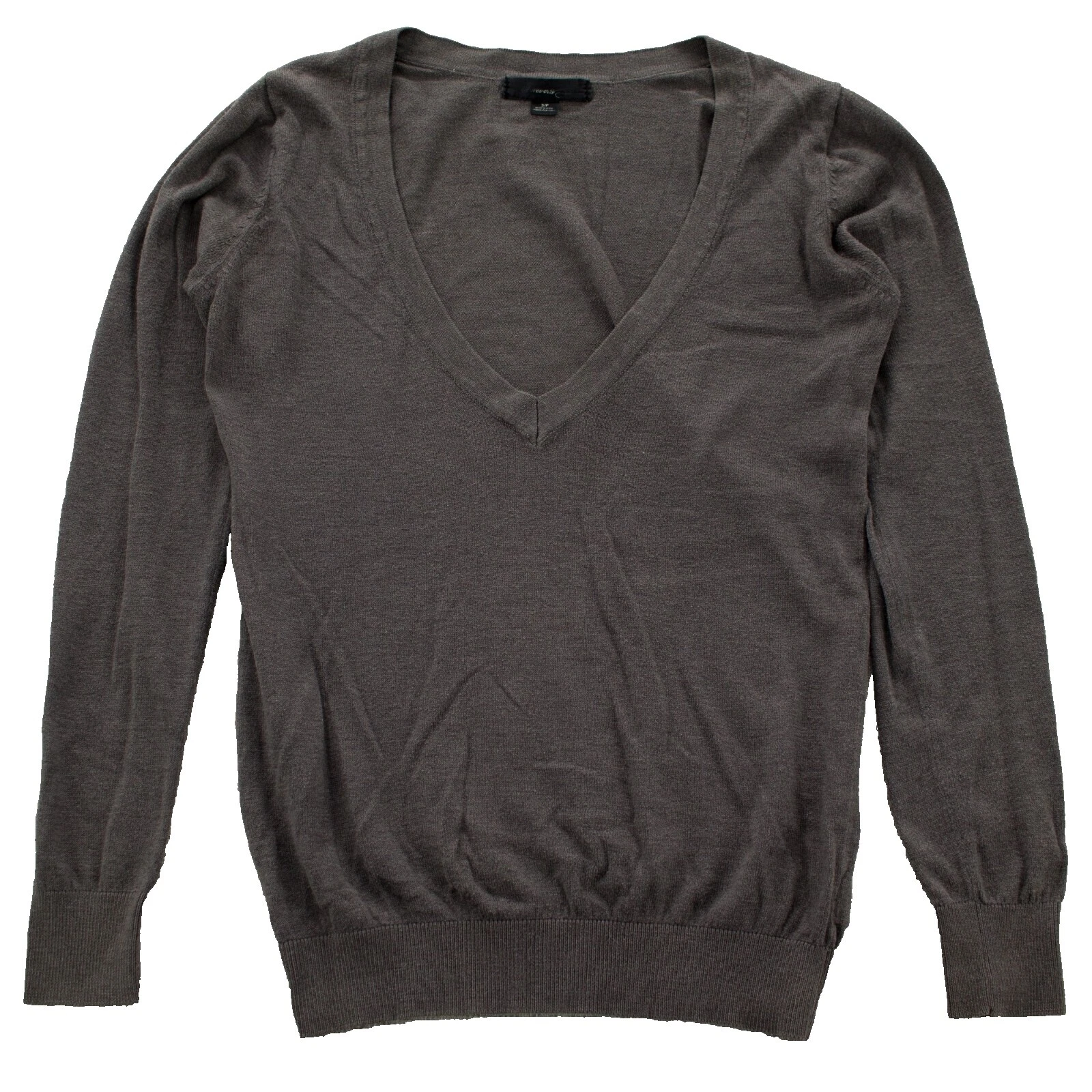 FOREVER 21 Feminino de Algodão Suéteres femininos com decote em V