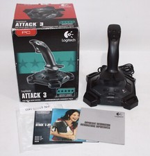 Logitech ATTACK 3 Video Game Flight Joystick Controller For PC VGC Ships Free