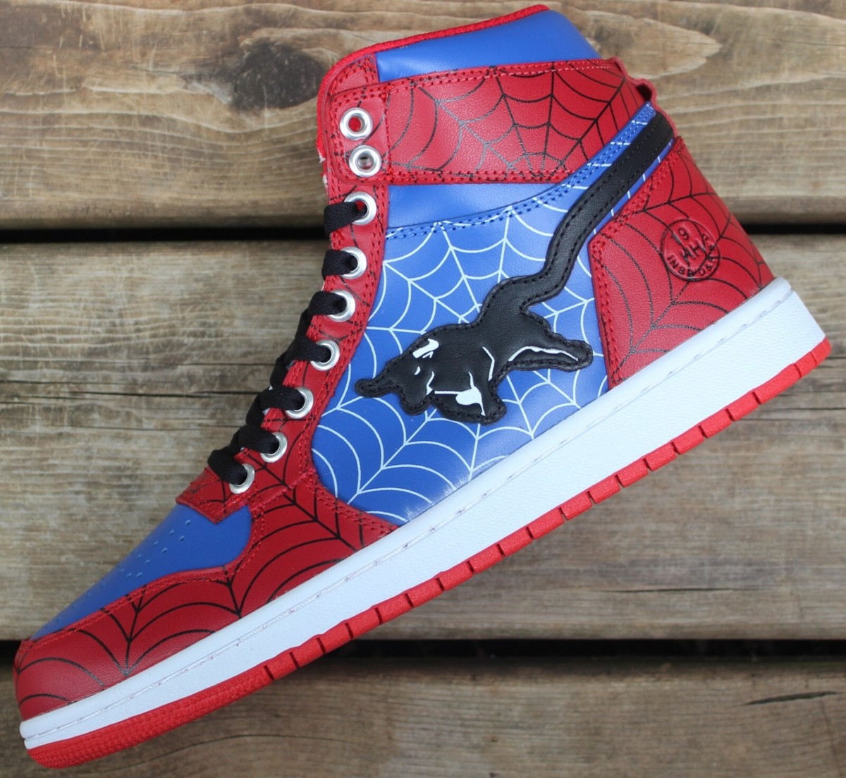 Air Stampede 1 AJ1 Jordan 1 Spiderman Red Black Blue White Air Stampede 1 AJ1 Jordan 1 Spiderman Red Black Blue White