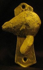 Llamador de puerta solo BEAVER en bronce