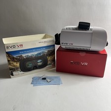 White Blk Virtual Reality Headset for Smartphones IOS  Android EVO VR TESTED 