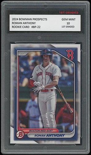 Roman Anthony 2024 Bowman Prospects (Topps) #BP-22 Rookie Card RC 1st Graded 10