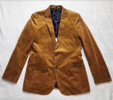 New mens 40 J Crew Factory Thompson suit jacket blazer in corduroy Golden Brandy