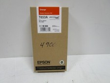 02/2018 GENUINE EPSON T653A ORANGE ULTRACHROME HDR INK STYLUS PRO 4900 NEW
