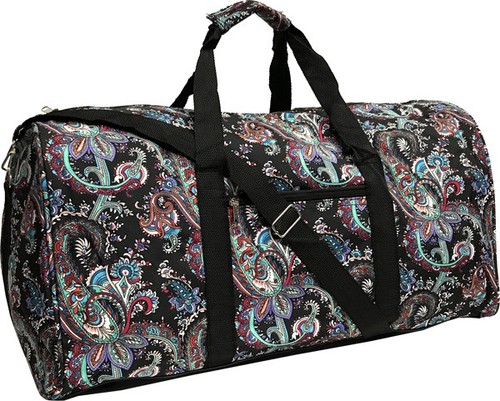 Women's Fashion Print 22" Gym Bag Dance Cheer Travel Carry-on Duffle Bag - Picture 34 of 43
