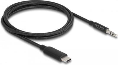 Delock Stereo Audiokabel USB Typ-C Stecker auf 3,5mm Stereo Klinke 3Pin 1m ne