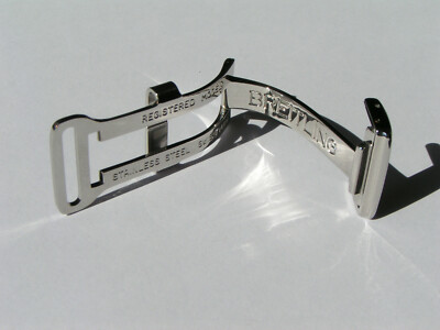 Breitling Faltschliesse 16mm in Stahl Steel buckle I738