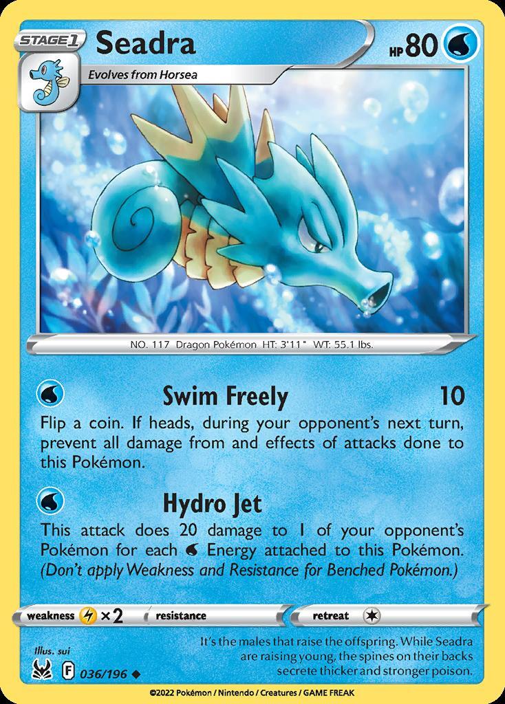 Seadra - SWSH11: Lost Origin [REVERSE HOLO] | Ozzie Collectables