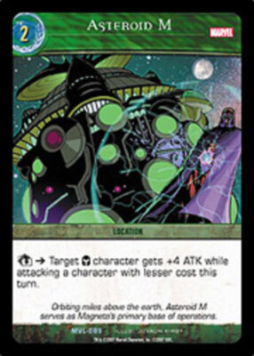 VS System: Asteroid M - Foil [Played] Marvel Legends TCG CCG Classic Marvel DC D