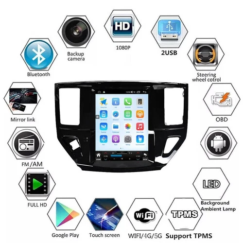 Android 13 Car Stereo Radio for 2012-2020 Nissan Pathfinder Carplay Tesla Screen - Bild 8 von 10