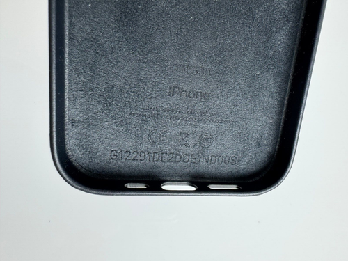 Coque en cuir véritable Apple Magsafe originale pour iPhone 14 Pro minuit noir DOE - Photo 5 sur 6