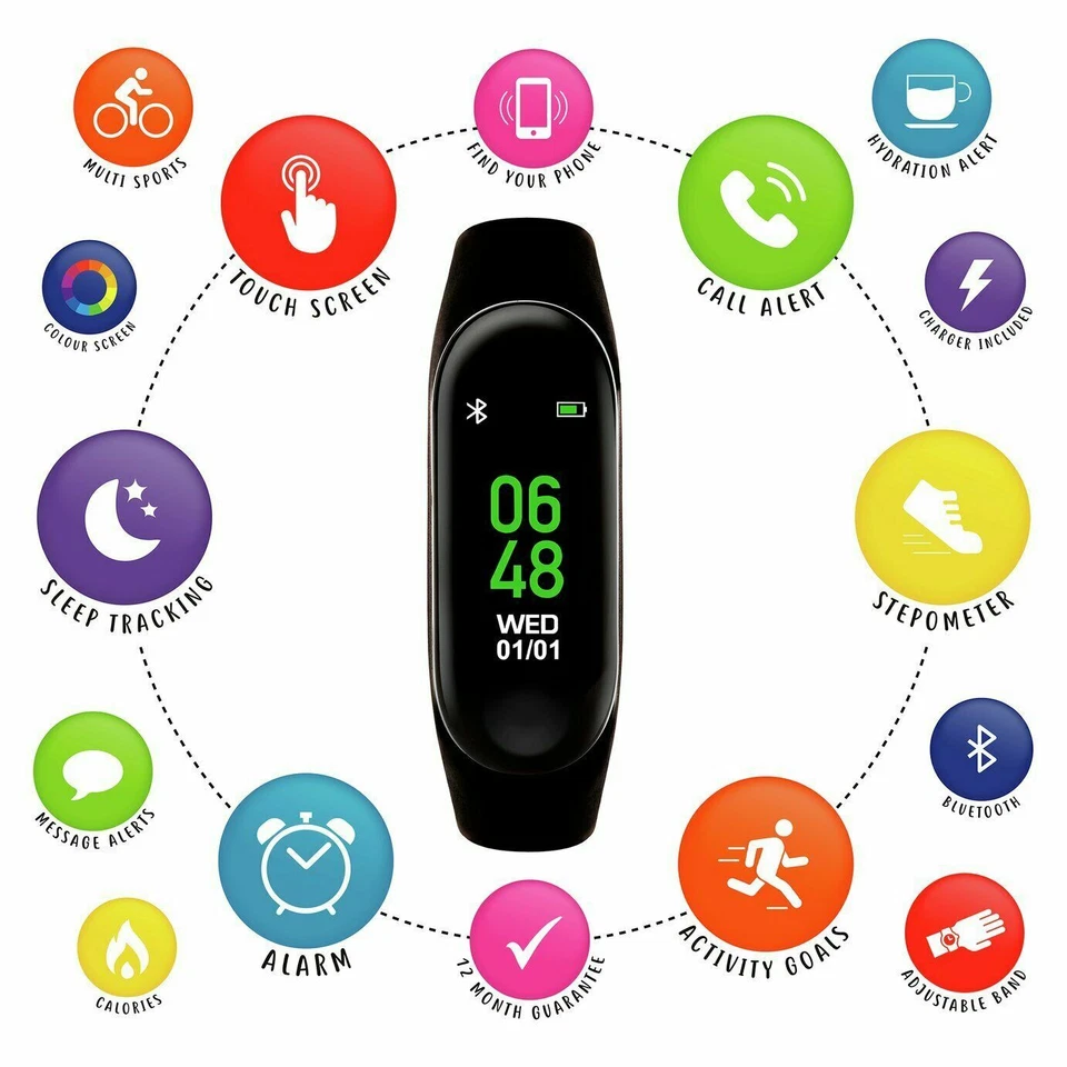 Tikkers Black Smart Activity Tracker Watch, photo 4 of 5