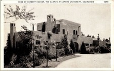 Home Herbert Hoover Campus Stanford University California Black White Postcard