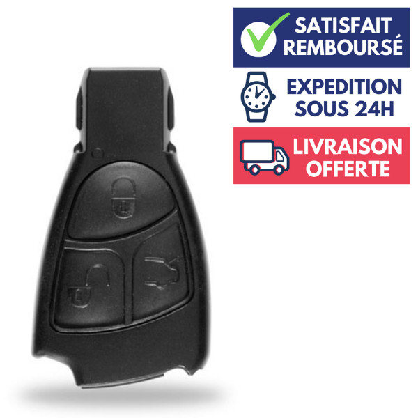 Boitier clé Mercedes W202 W203 W211 coque plip finition origine haute qualité