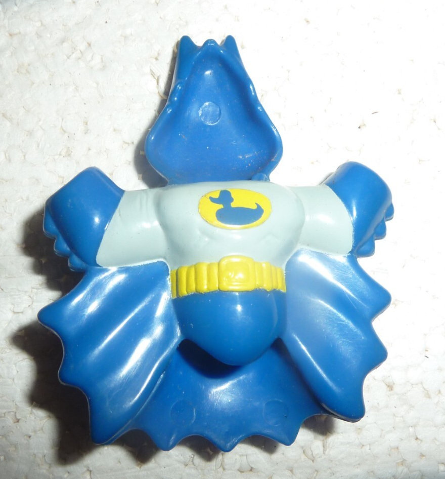 1991 DAFFY DUCK figure Looney Tunes super-hero Batman suit Duckman toy S-5