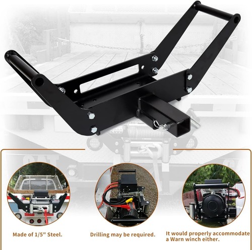 10x 4 1/2 Cradle Winch Mount Mounting Plate 8000-13,000 Lb Capacity Winch Mou... - Foto 3 di 10
