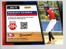 2022 Elite Extra Edition DPL Material Signatures #DMS-FS Francely Silverio