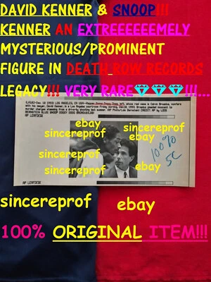 David Kenner Snoop Dogg Press Death Row Records Original Tupac Suge Knight Rare - Image 1 of 4