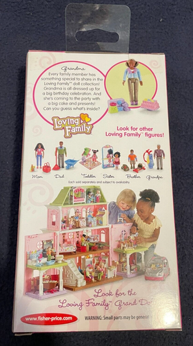 Fisher Price Loving Family African American Grandma with Cake & Presents - NIP - Picture 2 of 6