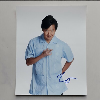 Autogramm Ken Jeong auf ca.20x25 Bild aus Sammlungsauflösung